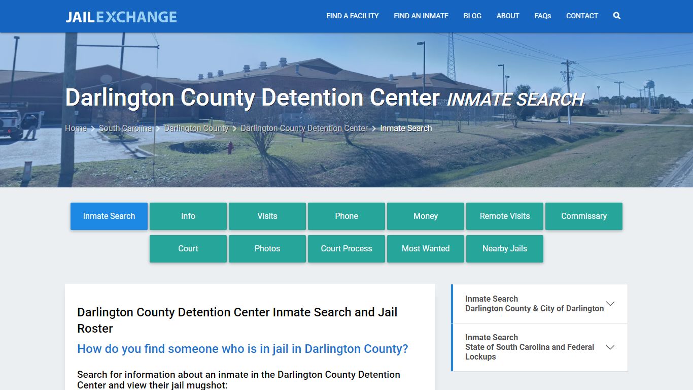 Darlington County Detention Center Inmate Search - Jail Exchange